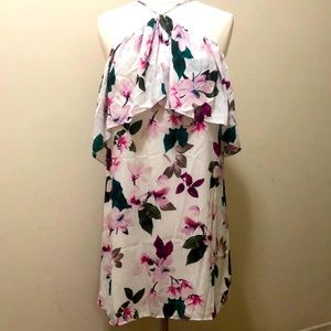 Off the shoulder flower dress